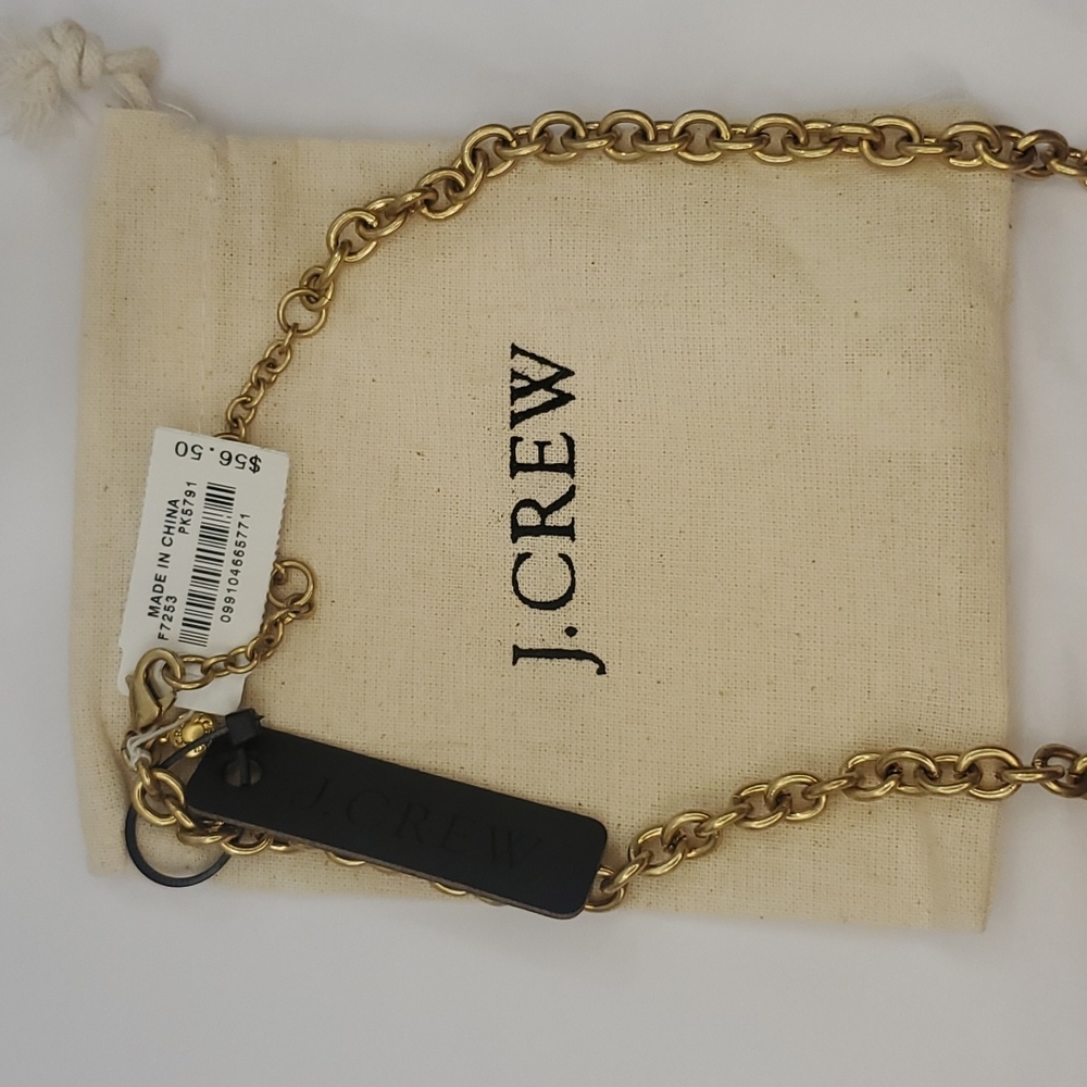 J. Crew Chucky faux amber & Gold necklace - Picture 11 of 13